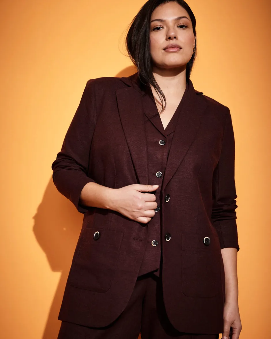 Universal Standard Coastal Linen Blazer