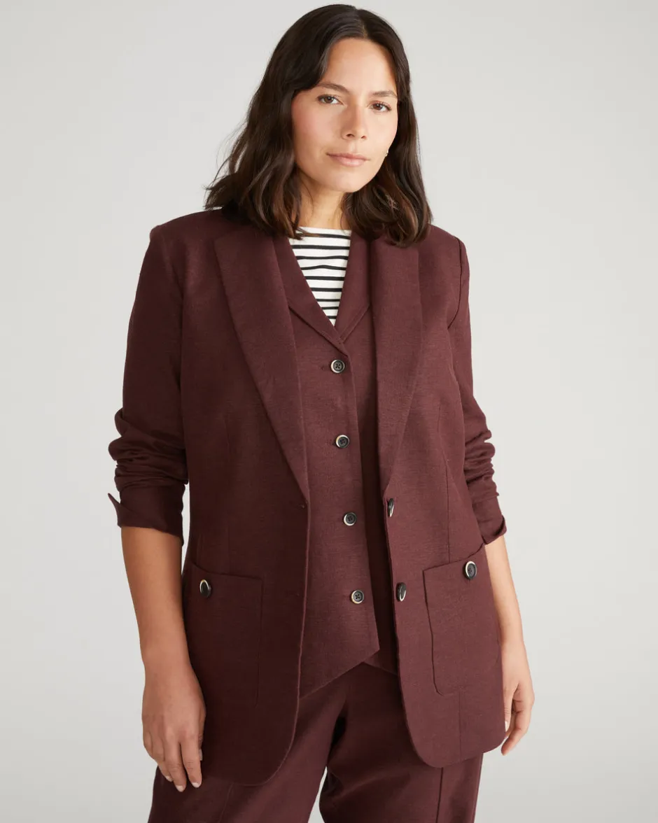 Universal Standard Coastal Linen Blazer