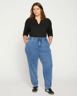 Universal Standard ComfortDenim Drawstring Jean Trouser