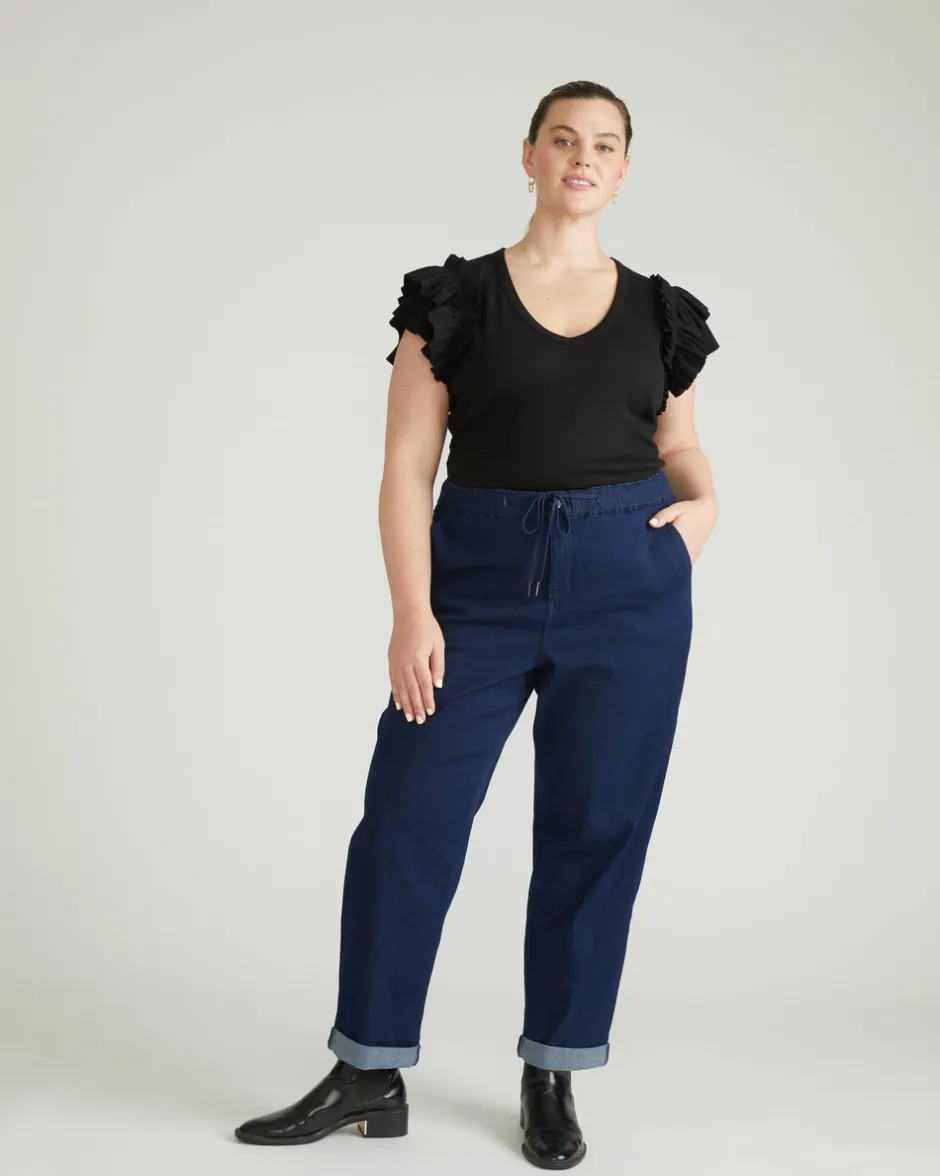 Universal Standard ComfortDenim Drawstring Jeans
