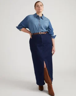 Universal Standard ComfortDenim Maxi Skirt