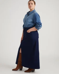 Universal Standard ComfortDenim Maxi Skirt