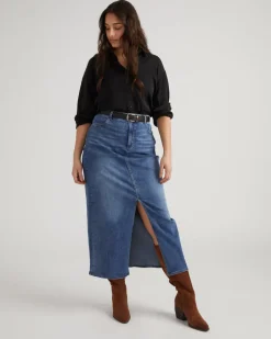 Universal Standard ComfortDenim Maxi Skirt