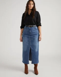 Universal Standard ComfortDenim Maxi Skirt
