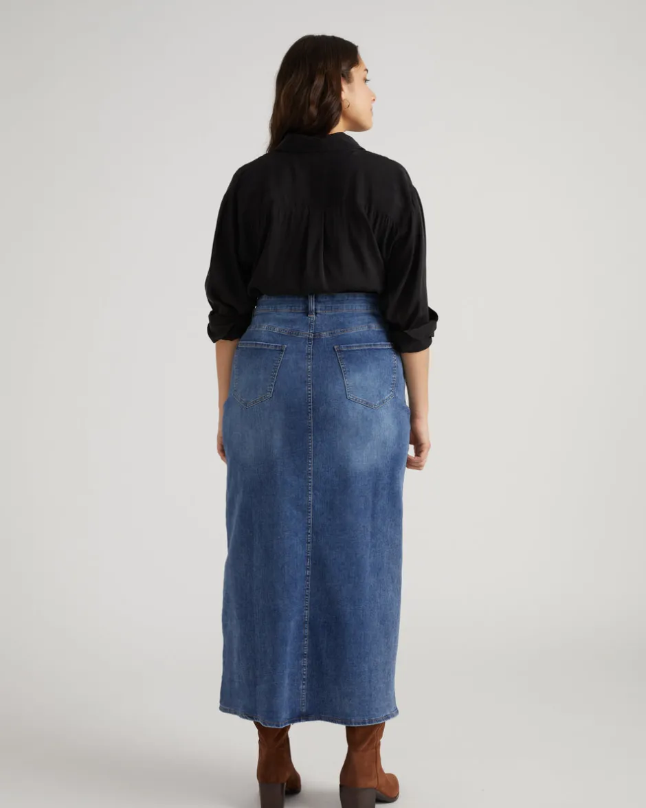 Universal Standard ComfortDenim Maxi Skirt