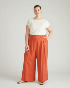 Universal Standard Cooling Cupro Wide Leg Pant