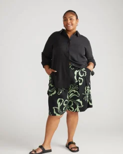 Universal Standard Cooling Stretch Cupro Artist Shirt