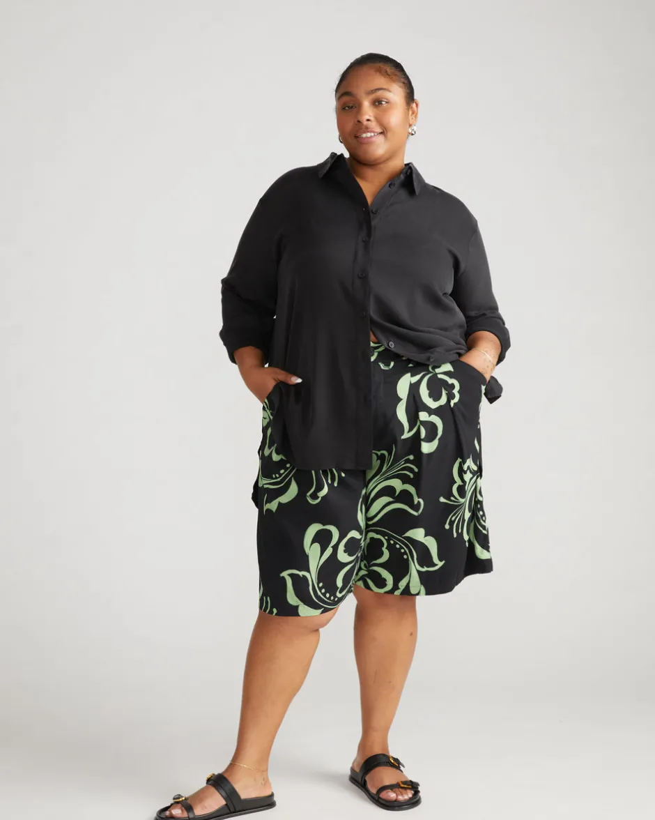 Universal Standard Cooling Stretch Cupro Artist Shirt