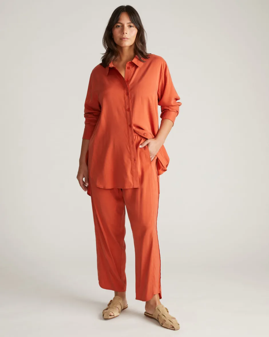 Universal Standard Cooling Stretch Cupro Artist Shirt