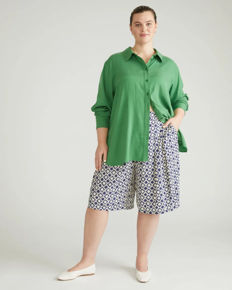 Universal Standard Cooling Stretch Cupro Artist Shirt