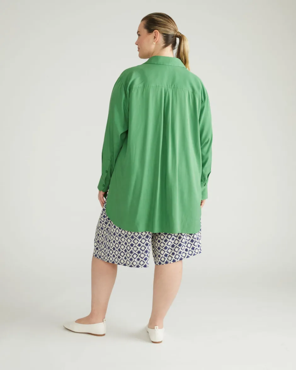 Universal Standard Cooling Stretch Cupro Artist Shirt
