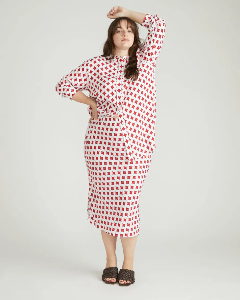 Universal Standard Cooling Stretch Cupro Bias Skirt