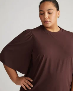 Universal Standard Crepe Jersey Capelet Blouse