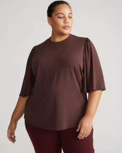 Universal Standard Crepe Jersey Capelet Blouse