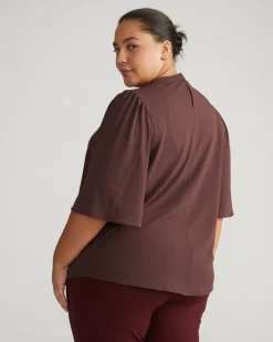 Universal Standard Crepe Jersey Capelet Blouse