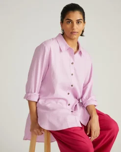 Universal Standard Dawn Linen Hi Low Tunic