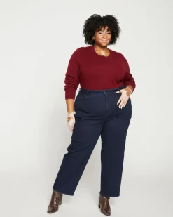 Universal Standard Donna High Rise Curve Straight Leg Jeans 27 Inch