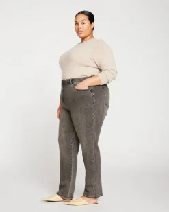 Universal Standard Donna High Rise Curve Straight Leg Jeans 32 Inch
