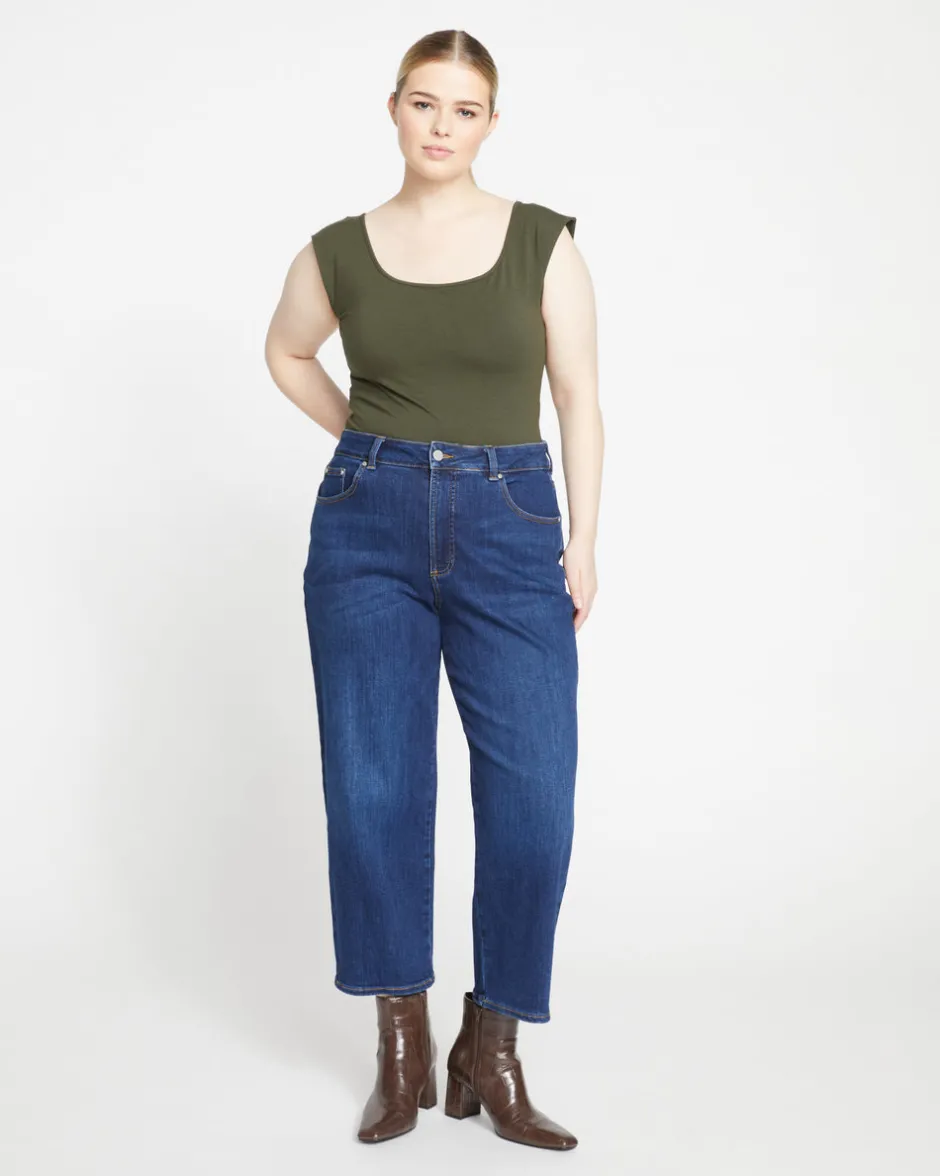 Universal Standard Donna High Rise Curve Straight Leg Jeans 27 Inch