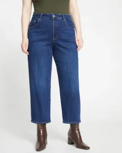 Universal Standard Donna High Rise Curve Straight Leg Jeans 27 Inch