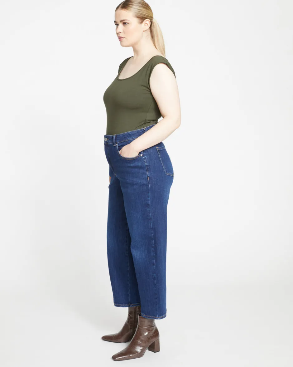 Universal Standard Donna High Rise Curve Straight Leg Jeans 27 Inch
