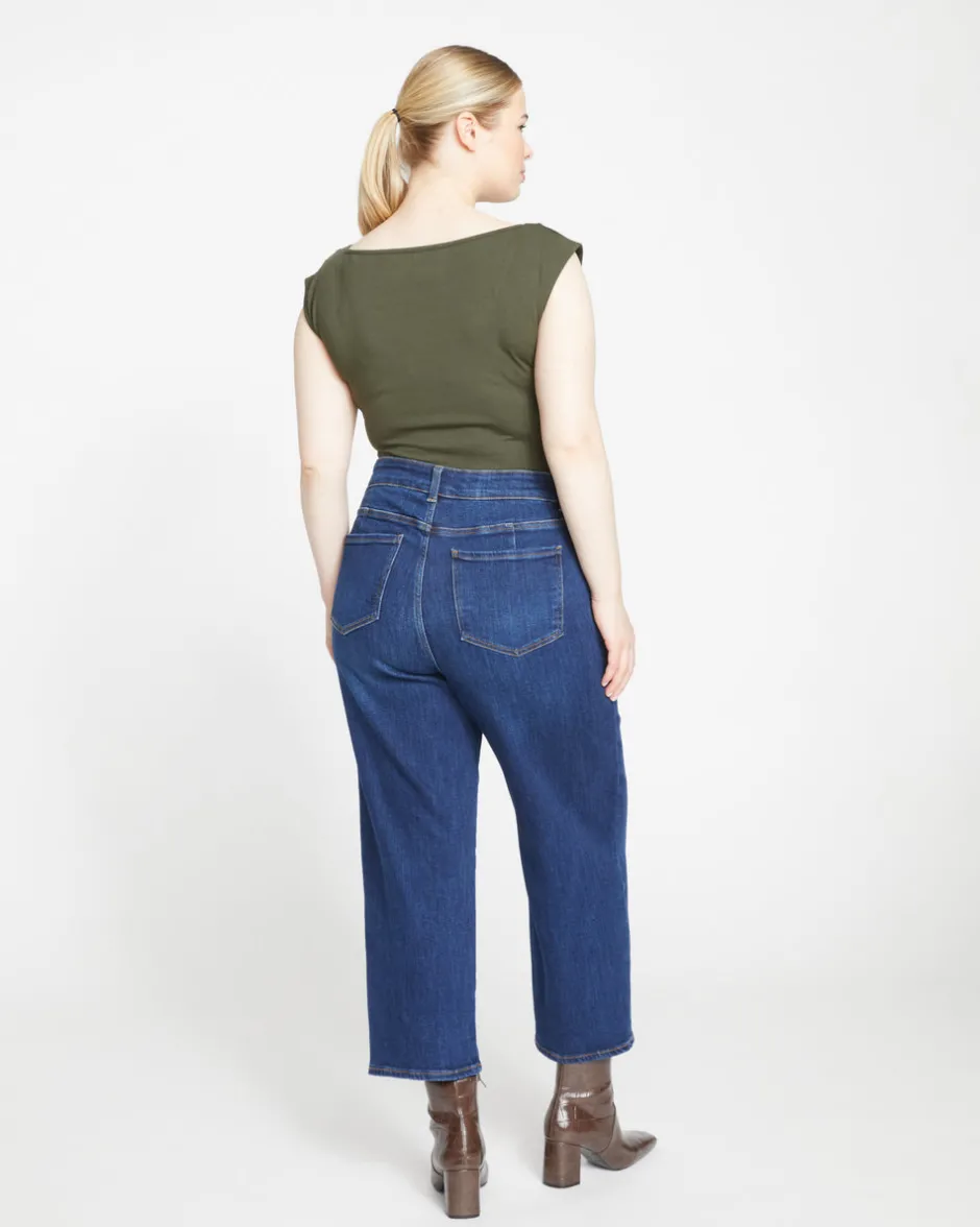 Universal Standard Donna High Rise Curve Straight Leg Jeans 27 Inch