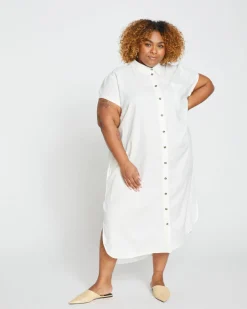 Universal Standard Dune Linen Shirtdress
