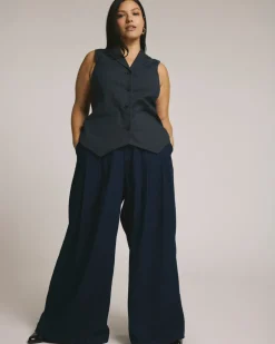 Universal Standard Edwin Denim Look Vest