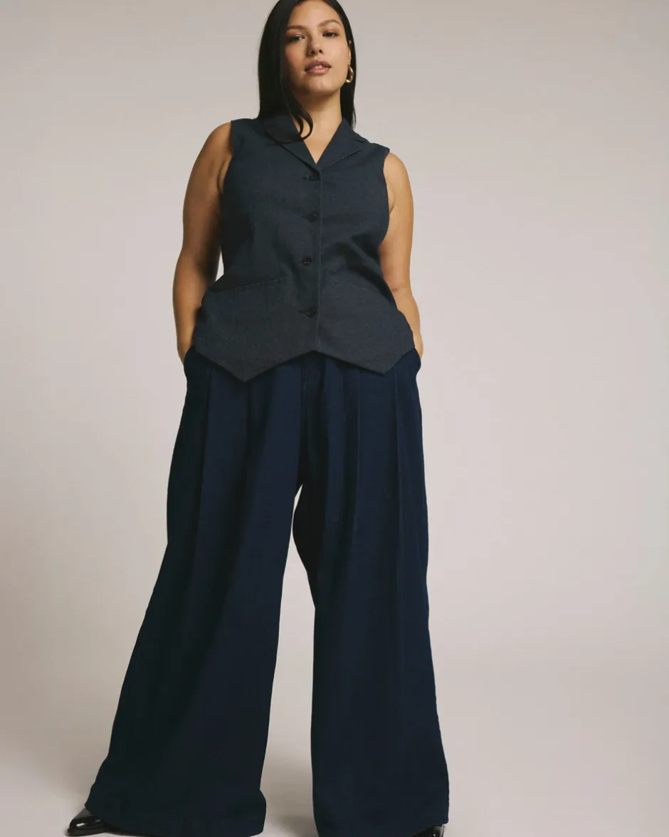 Universal Standard Edwin Denim Look Vest