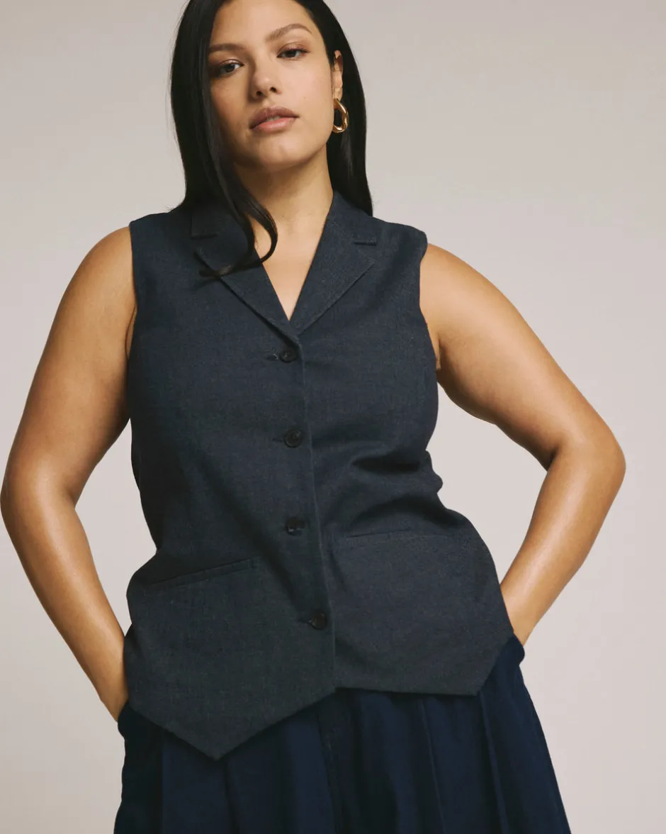 Universal Standard Edwin Denim Look Vest