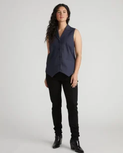 Universal Standard Edwin Denim Look Vest