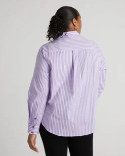 Universal Standard Elbe Stretch Poplin Shirt Classic Fit
