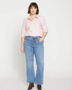 Universal Standard Elbe Stretch Poplin Shirt Classic Fit