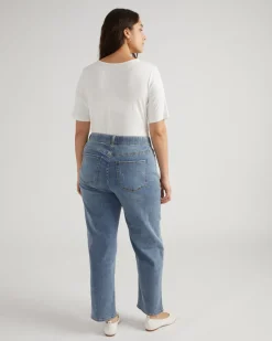 Universal Standard Ella High Rise Straight Leg Jeans
