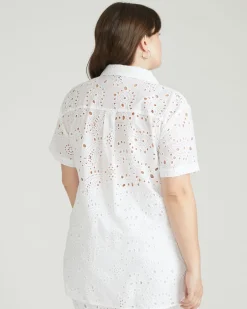 Universal Standard Erica Cotton Eyelet Shirt
