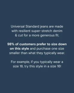 Universal Standard Etta High Rise Straight Leg Jeans 31 Inch
