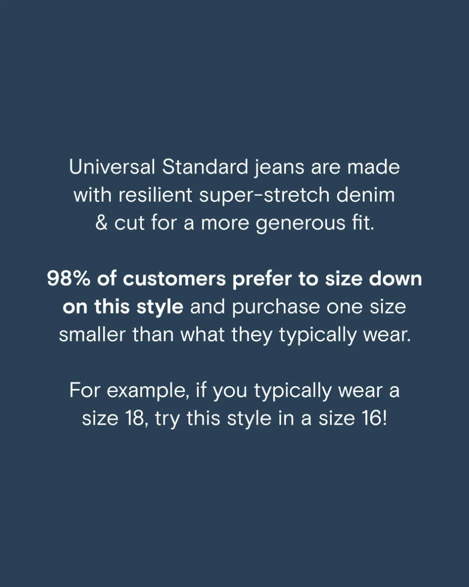 Universal Standard Etta High Rise Straight Leg Jeans 31 Inch