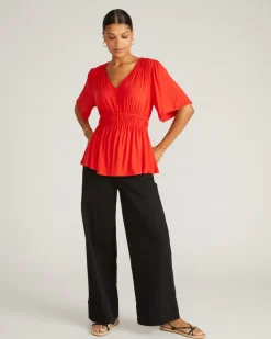 Universal Standard Flora Liquid Jersey Top