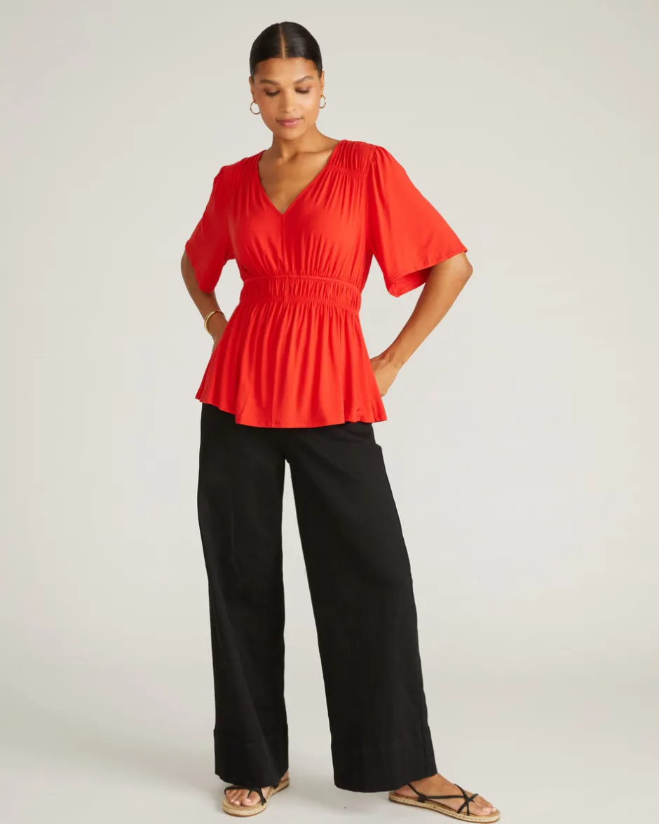 Universal Standard Flora Liquid Jersey Top