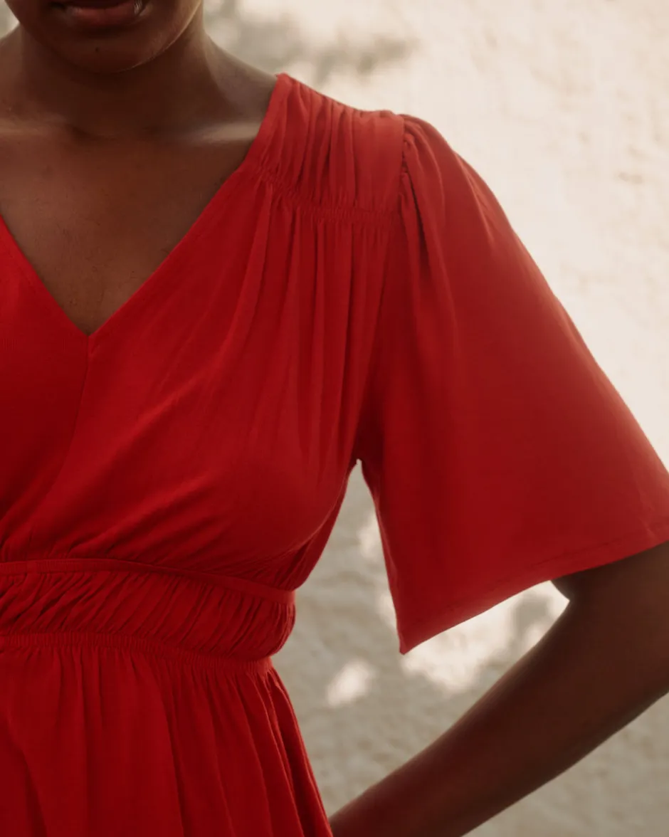 Universal Standard Flora Liquid Jersey Top
