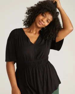 Universal Standard Flora Liquid Jersey Top