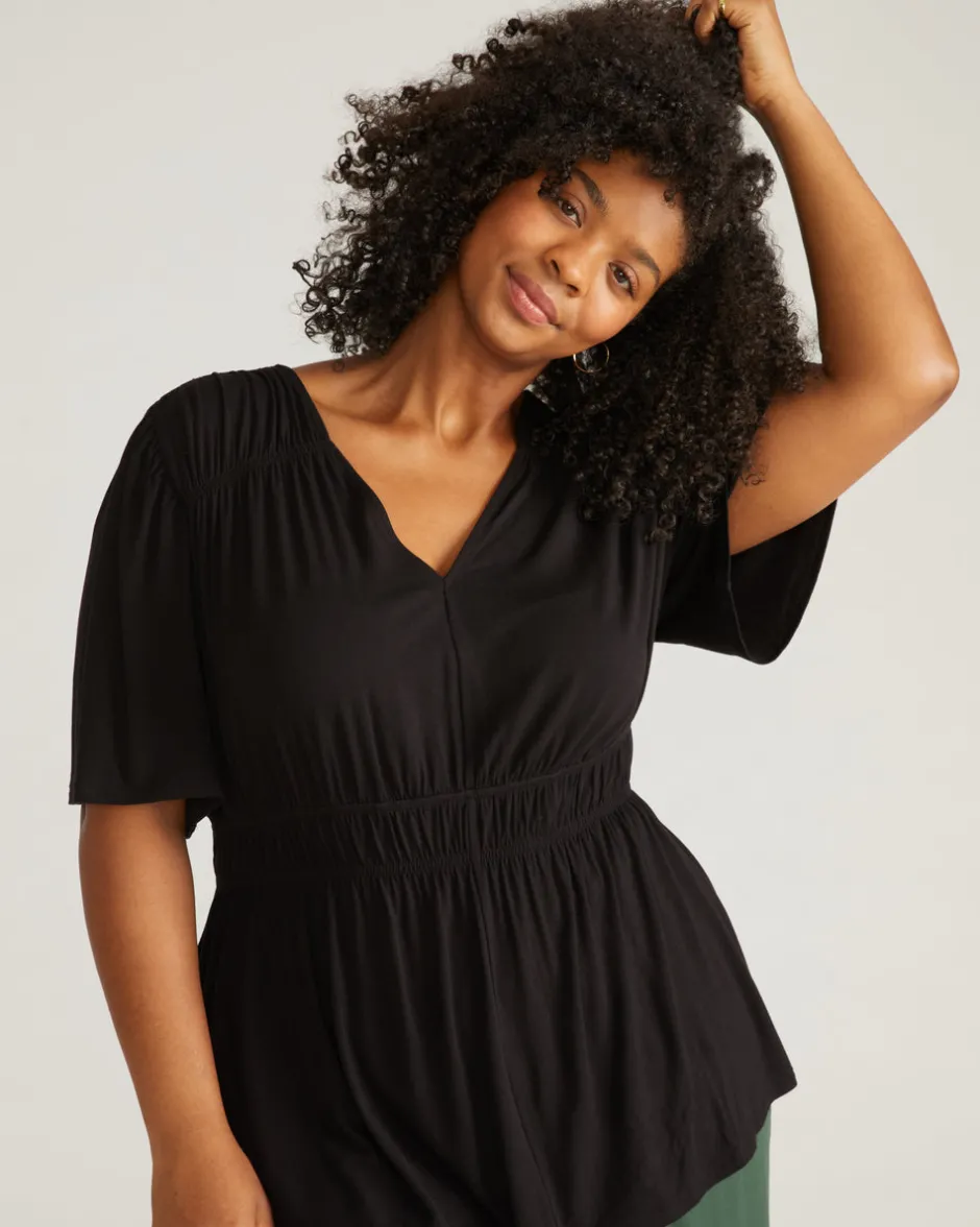 Universal Standard Flora Liquid Jersey Top