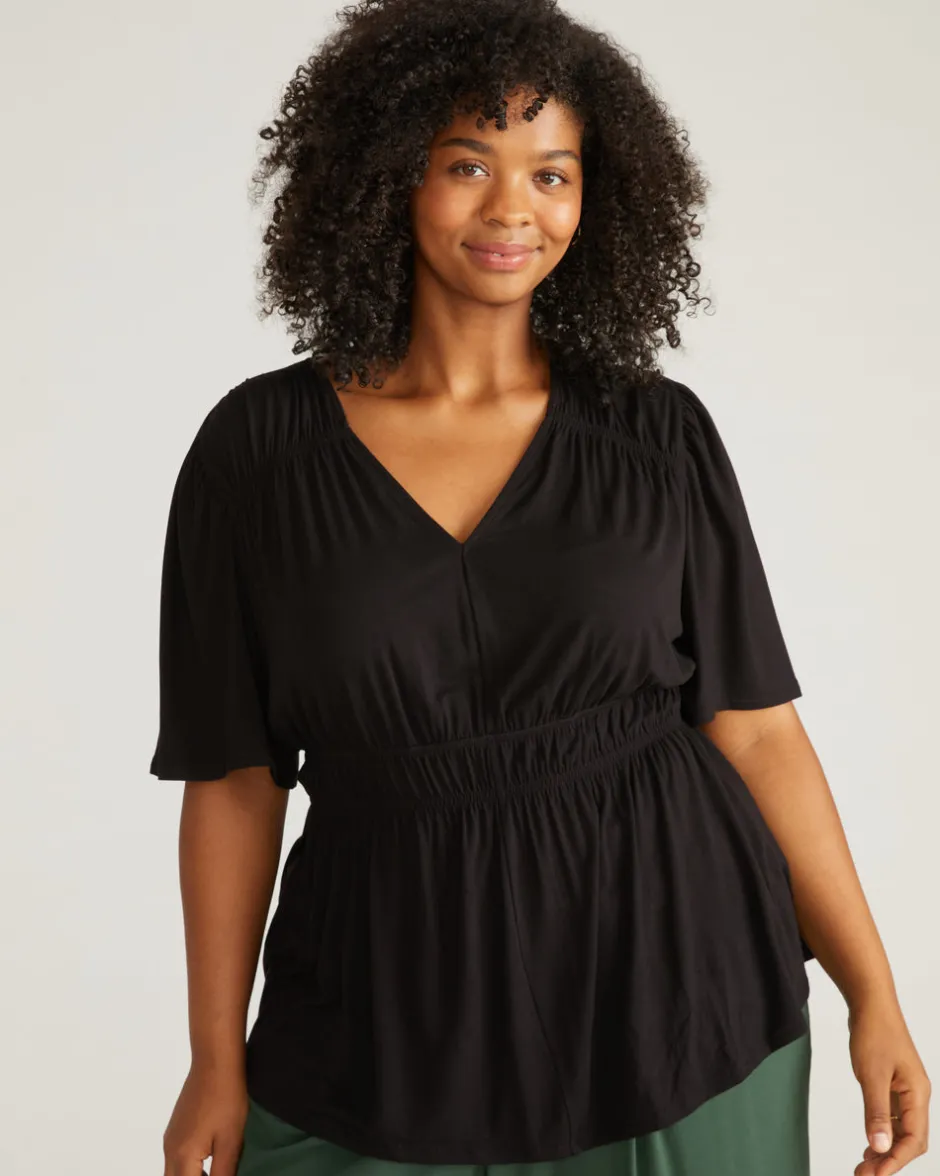 Universal Standard Flora Liquid Jersey Top