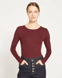 Universal Standard Foundation Long Sleeve Crew Neck Tee