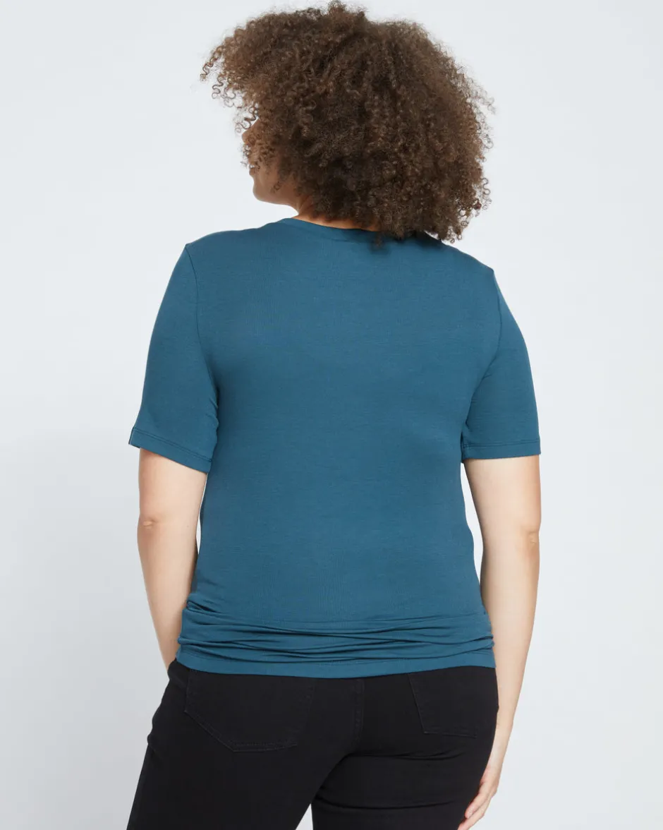 Universal Standard Foundation Short Sleeve Crew Neck Tee
