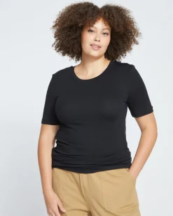 Universal Standard Foundation Short Sleeve Crew Neck Tee