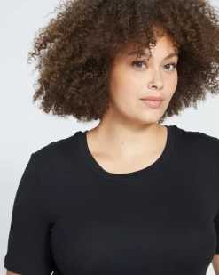 Universal Standard Foundation Short Sleeve Crew Neck Tee