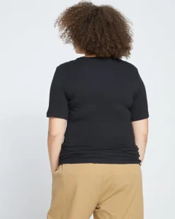 Universal Standard Foundation Short Sleeve Crew Neck Tee