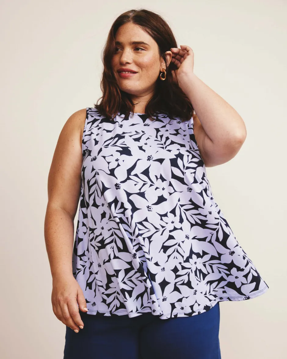 Universal Standard Heatwave Divine Jersey Flared Tank