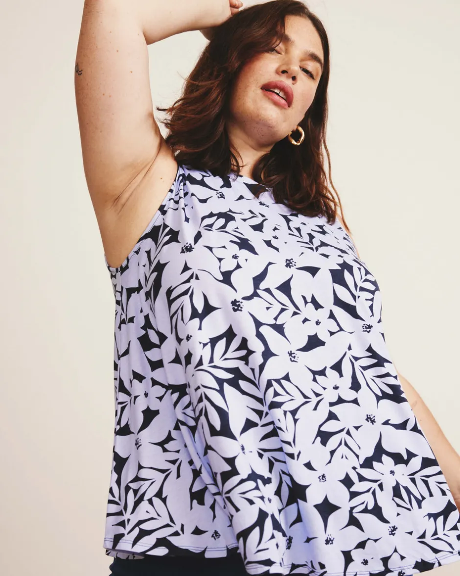 Universal Standard Heatwave Divine Jersey Flared Tank